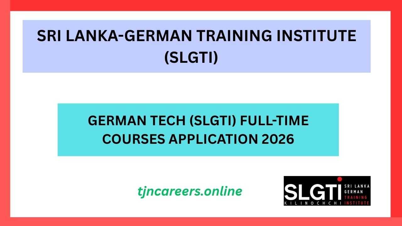 German Tech (SLGTI) Full-Time Courses Application 2026