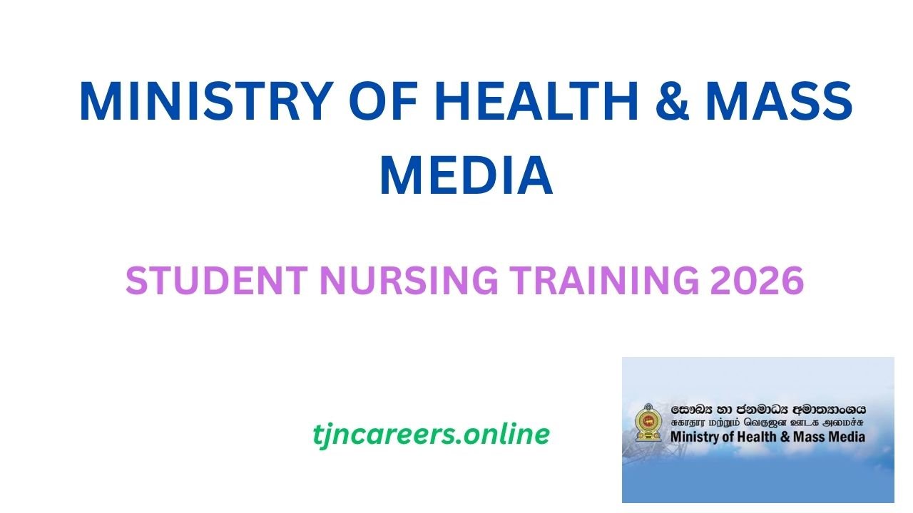 Ministry of Health Student Nursing Training Recruitment 2026
