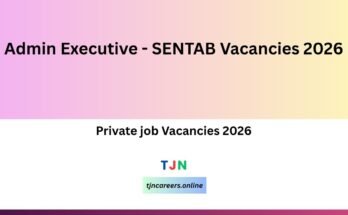 Admin Executive - SENTAB Vacancies 2026