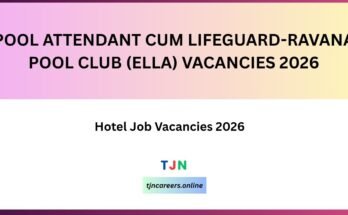 POOL ATTENDANT CUM LIFEGUARD - RAVANA POOL CLUB (ELLA) VACANCIES 2026