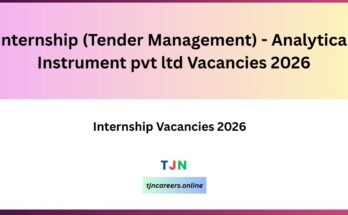 Internship (Tender Management) - Analytical Instrument pvt ltd Vacancies 2026