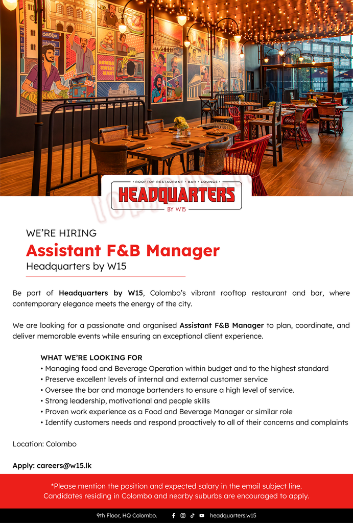 Headquarters by W15 Vacancies