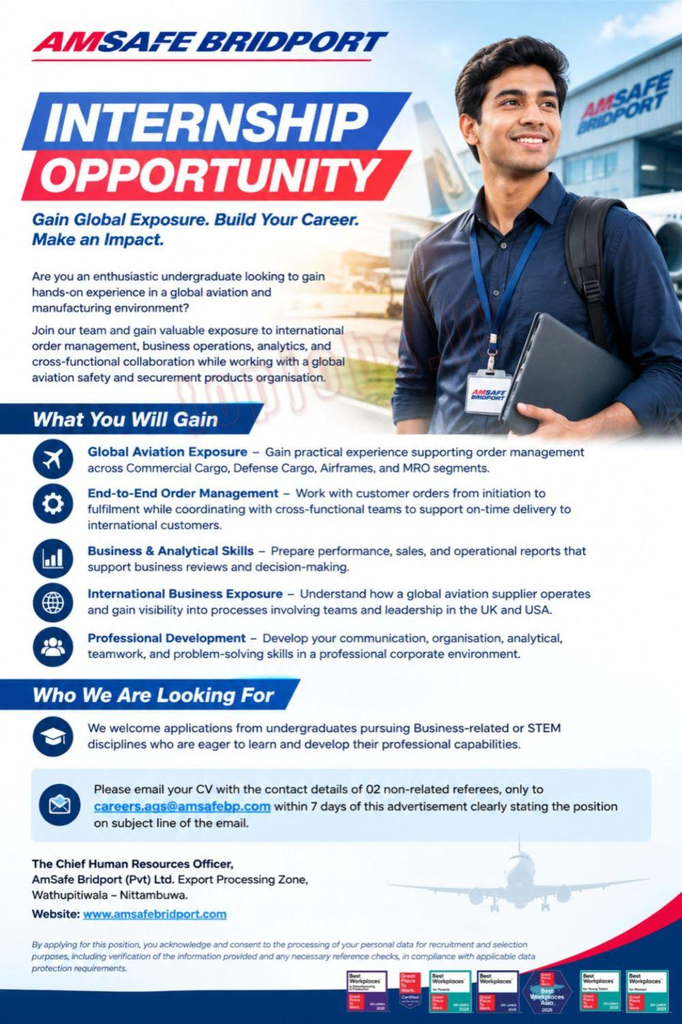 Internship - AMSafe Birdport pvt ltd